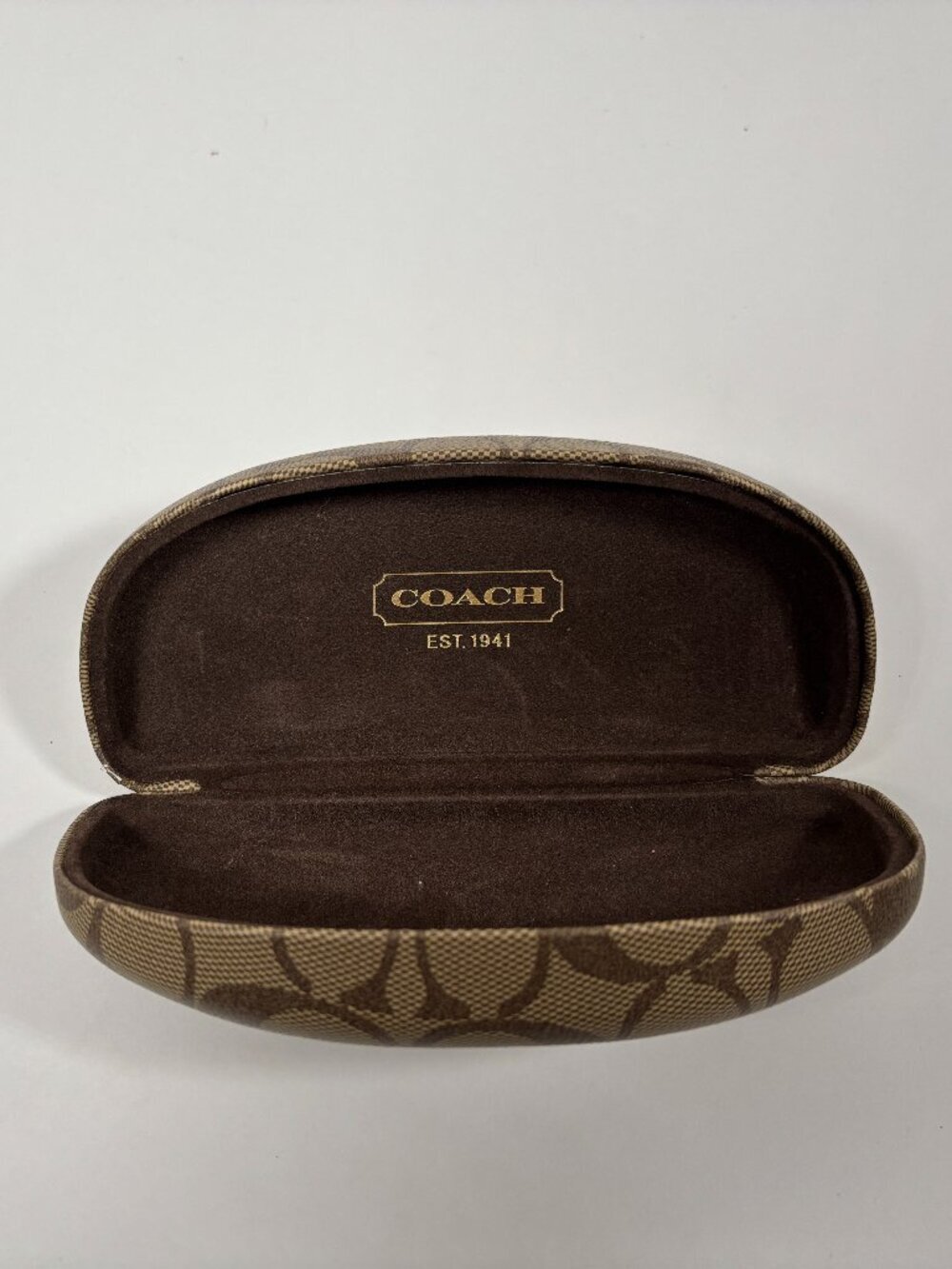 Coach Brown Glasses Case - Picture 2 of 2